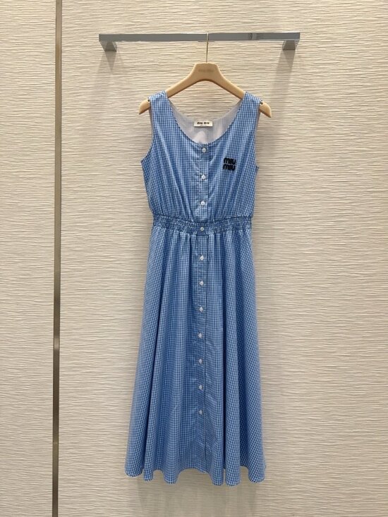Miu Miu Dresses & Skirts - Miu Miu blue sleeveless dress
